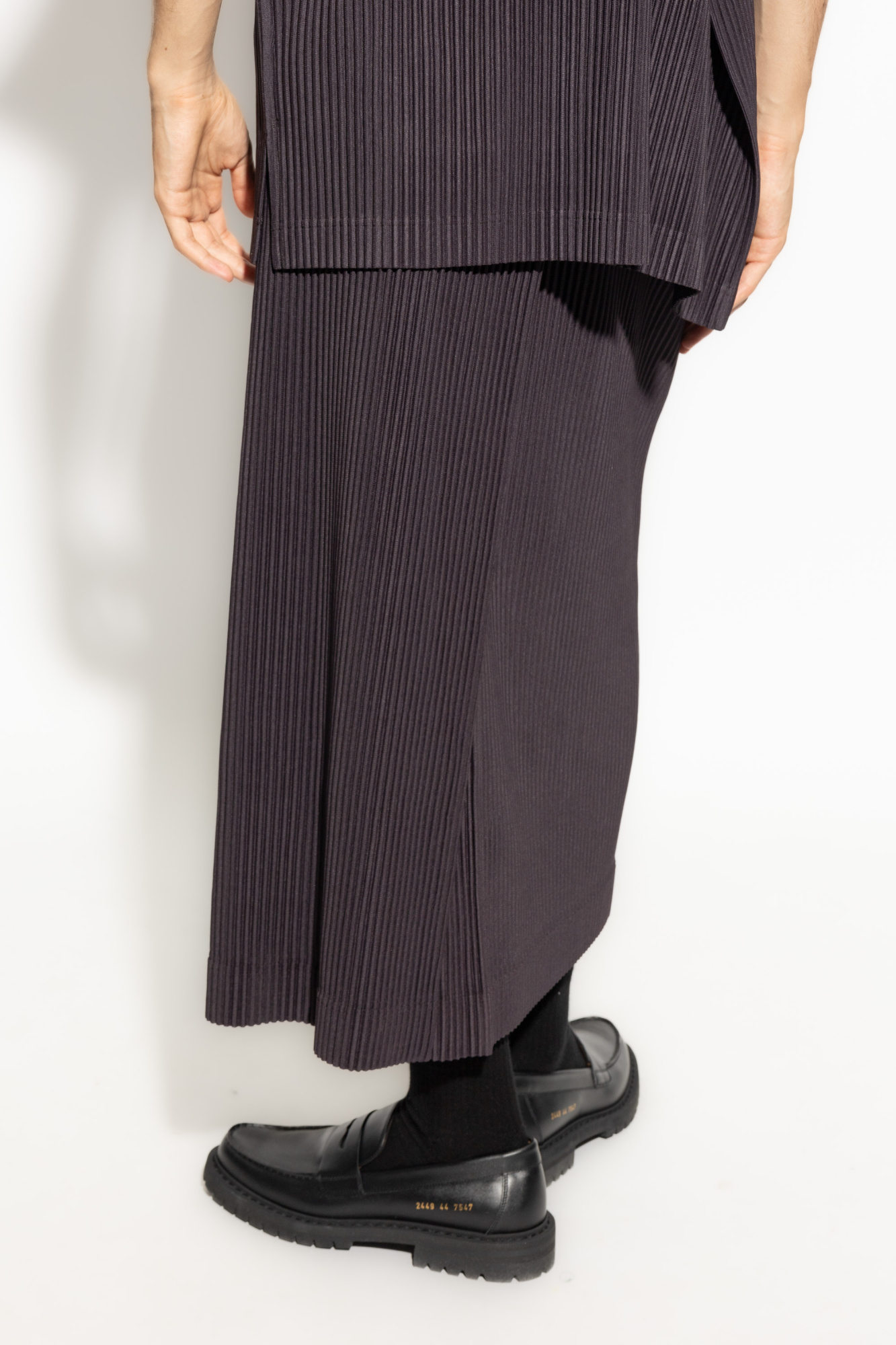 Homme Plissé Issey Miyake Pleated pants with fold | Men's